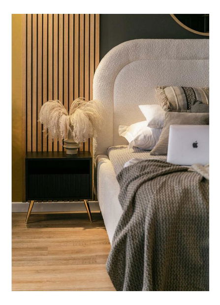 Noptieră Biel B3 (negru + auriu)