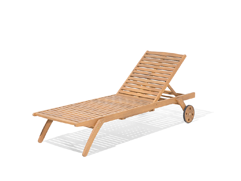 Záhradné lehátko Cessi (svetlé drevo)