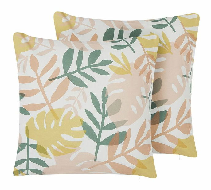 Sada 2 ozdobných vankúšov 45 x 45 cm Teg (viacfarebná)