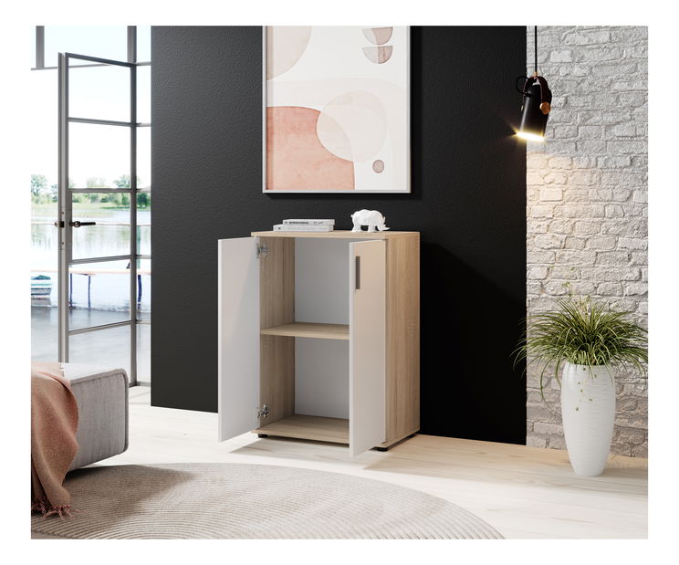 Ormarić Borat (hrast sonoma + bijela)