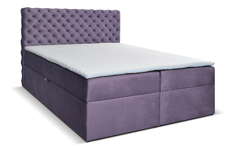 Manželská posteľ Boxspring 180 cm Orimis (fialová)
