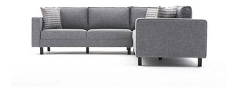 Sarokkanapé Kalen 2 (szürke + fekete)