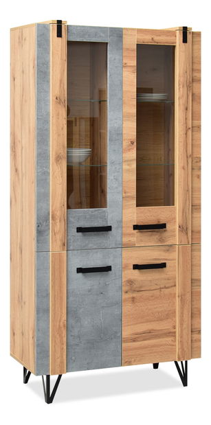 Nappali fal Suspendera SH03 (tölgy + fekete)