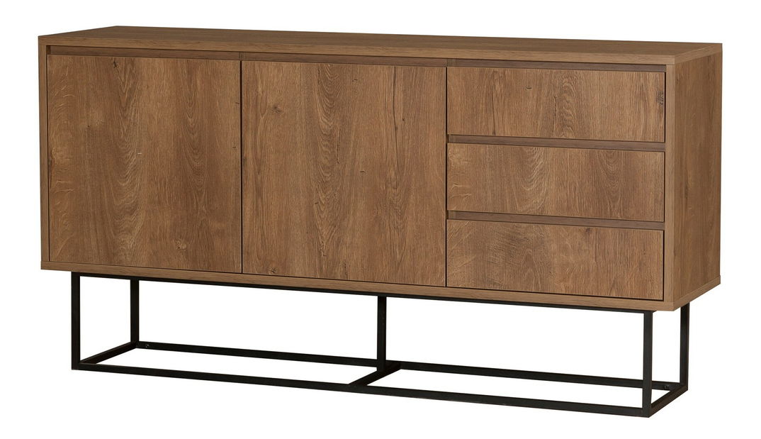 Set za dnevni boravak Laxi 1 (orah + crna)