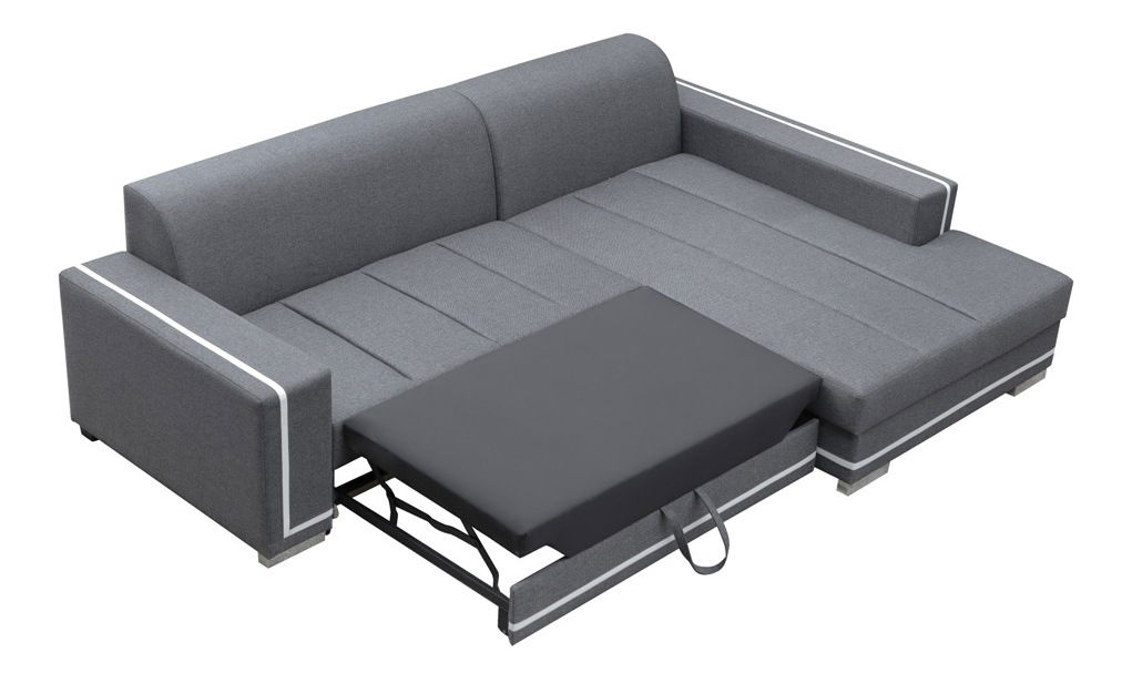 Rohová sedačka Marleen (tmavosivá) (L)
