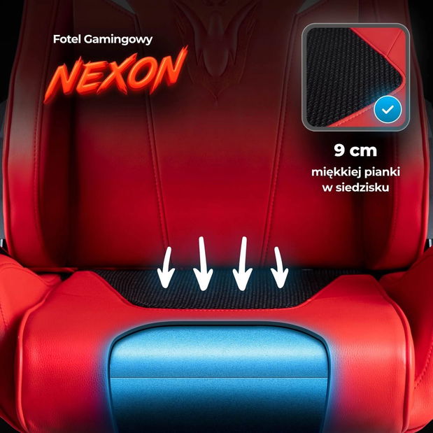 Felső fotel Nutrida (piros) 