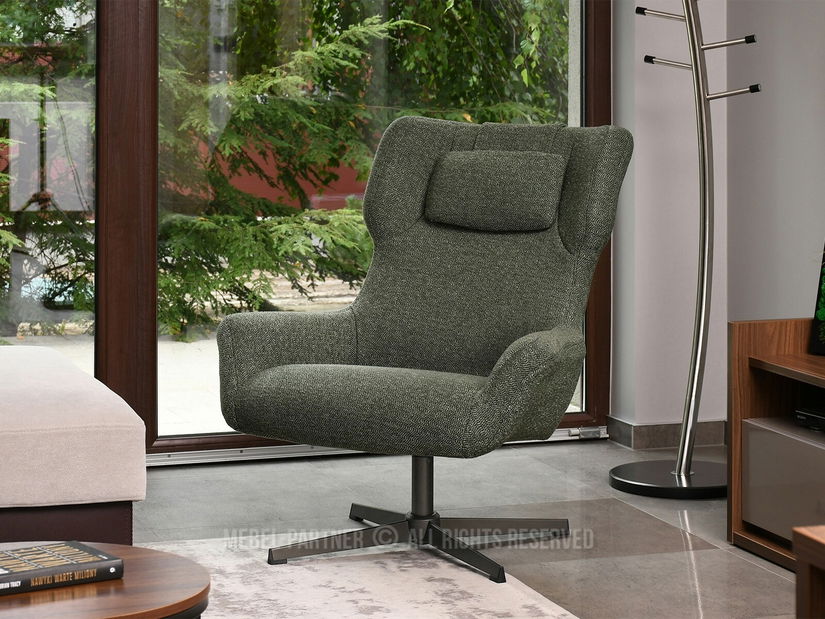 Fotel Irma (zöld + grafit)