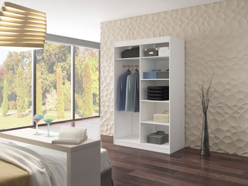 Dulap de haine Tolex (Stejar sonoma) (cu iluminat LED) (cu oglindă)