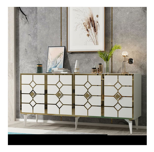 Skrinka Pivuti (biela + zlatá) 