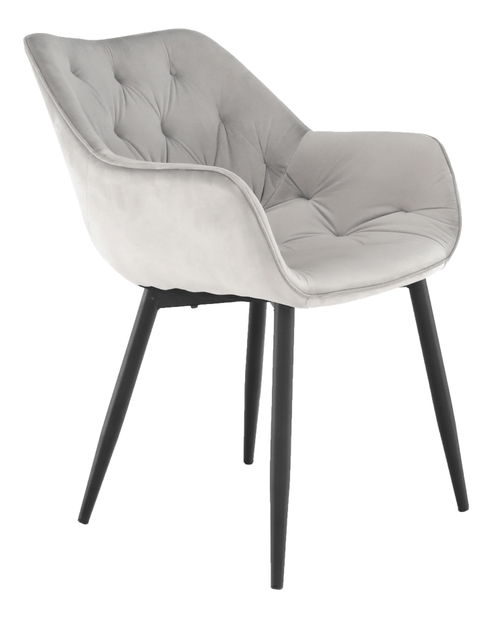 Dizajnové kreslo Feddy (svetlosivá)