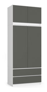 Szekrény Submarino (fehér + grafit) (felépítménnyel)