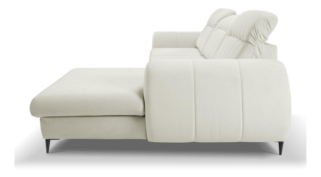 Rohová sedacia súprava Bionic (biela) (P)