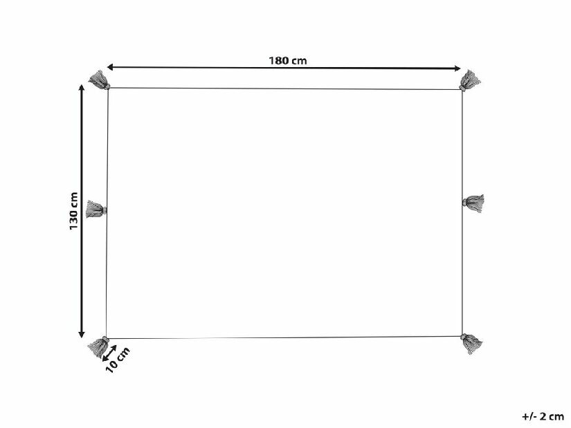 Pléd 150 x 200 cm Alaza (bézs)