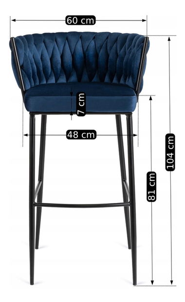 Bárszék Frenar 1 (tengerészkék) 