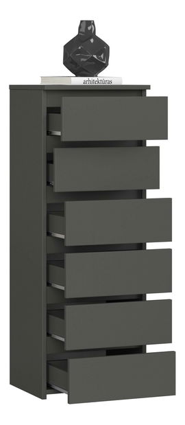 Komoda Cipriano IV (grafit sivý)