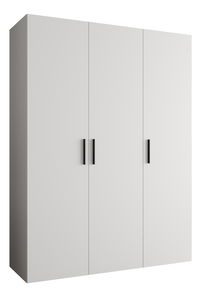 Ormar za garderobu 150 cm Borry 1 (bijela + crna)