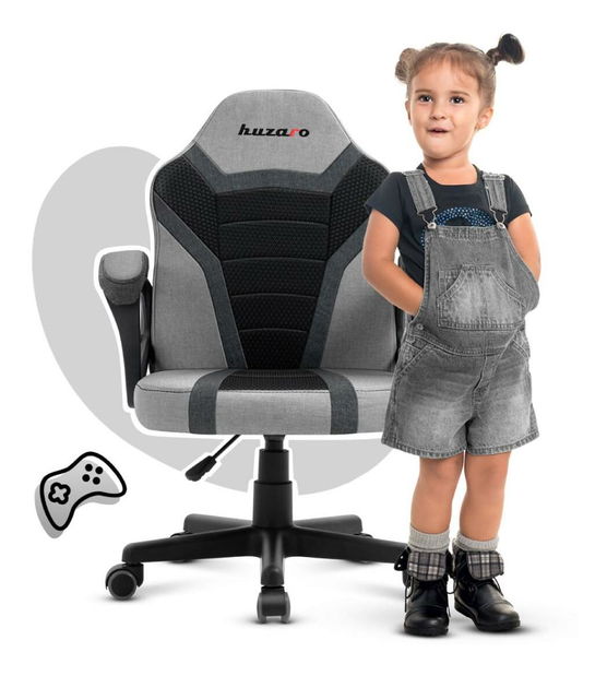 Scaun gaming pentru copii Rover 1 (negru + gri)
