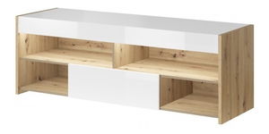 TV stolić/ormarić Gubi 02 (hrast artisan + bijeli sjaj)