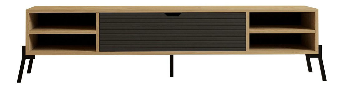 Masă TV/Dulap Motosu (stejar zafir + antracit) 