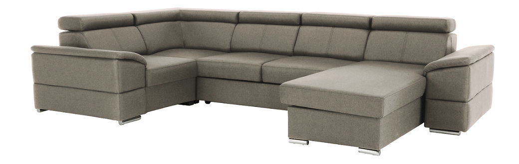 U alakú sarokkanapé Seglaria (szürkésbarna) (J) *bazár