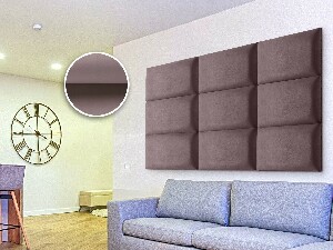 Kárpitozott panel Soundless 40x30 cm (rózsaszín)