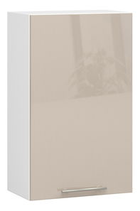 Dulap superior de bucătărie Ozara W50 H720 (alb + cappuccino lucios)