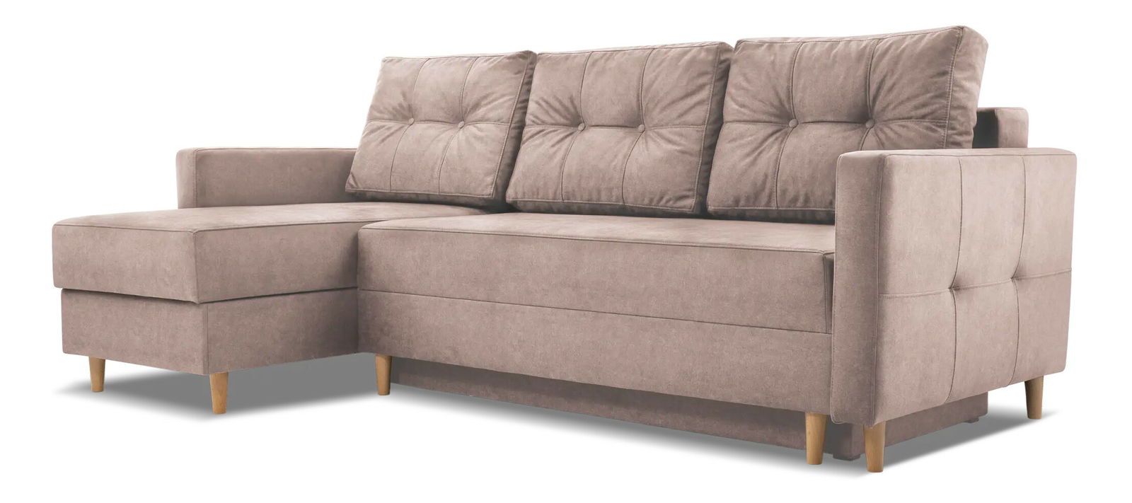 Sarokkanapé Meshire (rózsaszín) (B)