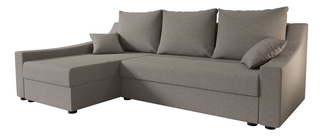 Rohová sedacia súprava Opal L (hnedosivá) (L)