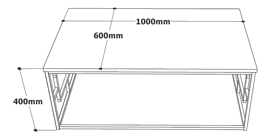 Dohányzóasztal Vega 12 (atlanti fenyő)