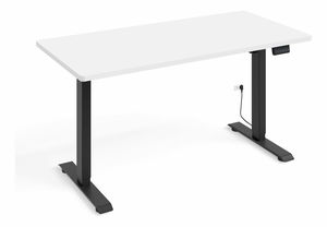 Masă PC electrică Motiva 120 (alb + Negru)