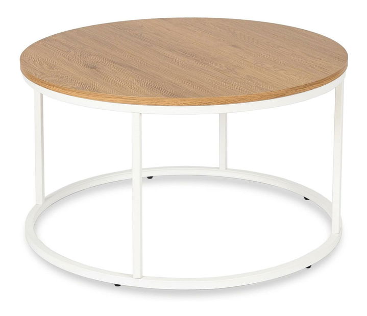 Konferenčný stolík Aparentar Max (dub + biela) 