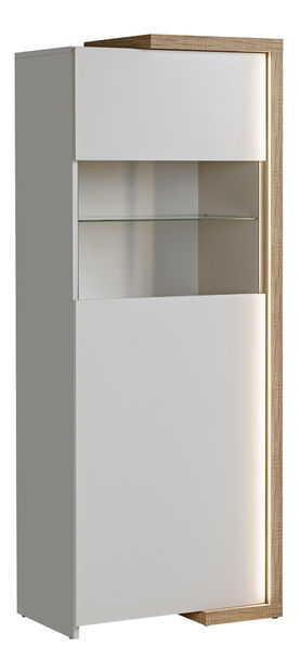 Vitrină Dares V01 (Stejar grand natural + Cașmir)