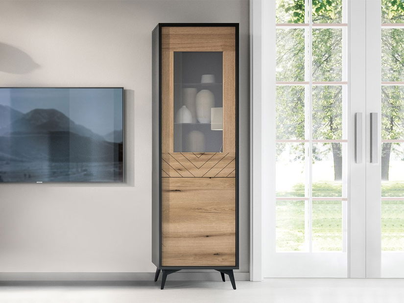 Vitrin NW54 Naruto (fekete + evoke tölgy)