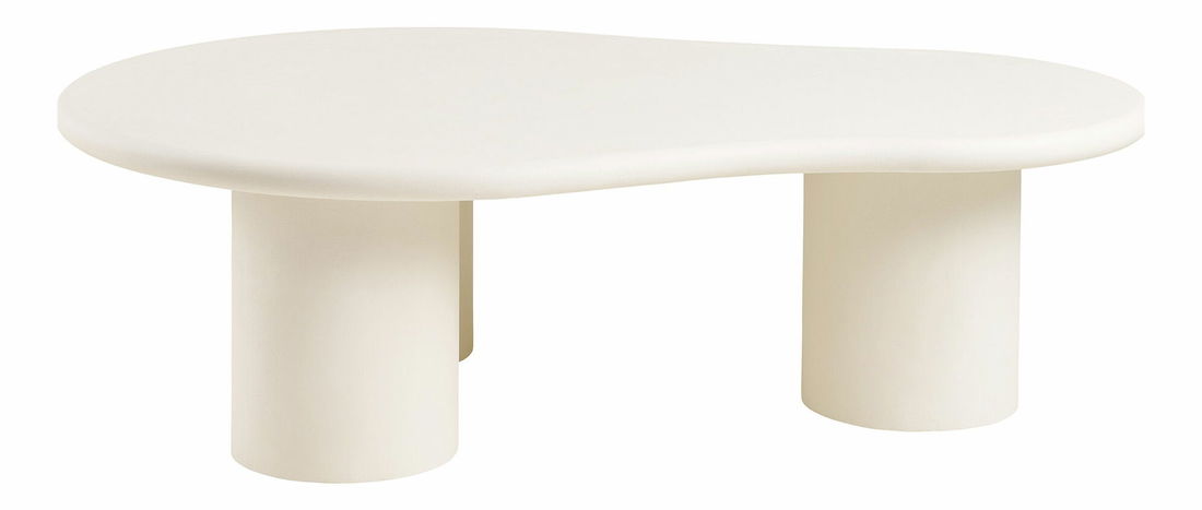 Masă de cafea Pelinora (alb-gălbui)