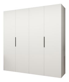 Šatníková skriňa 200 cm Mirabella 1 (biela + čierna)