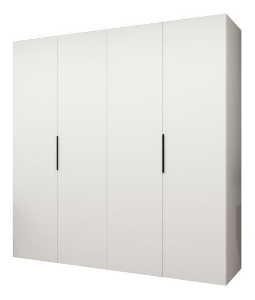 Dulap de haine 200 cm Mirabella 1 (alb + Negru)