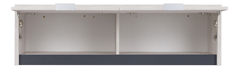 Závesná skrinka Desayuno SZWISZ (dub biely + lesk grafit)