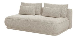 Pohovka trojsedačka Lesanna (béžová + čierna)