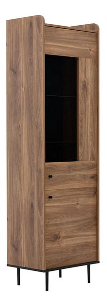 Vitrina Percival PC9 (crna + brandy castello)