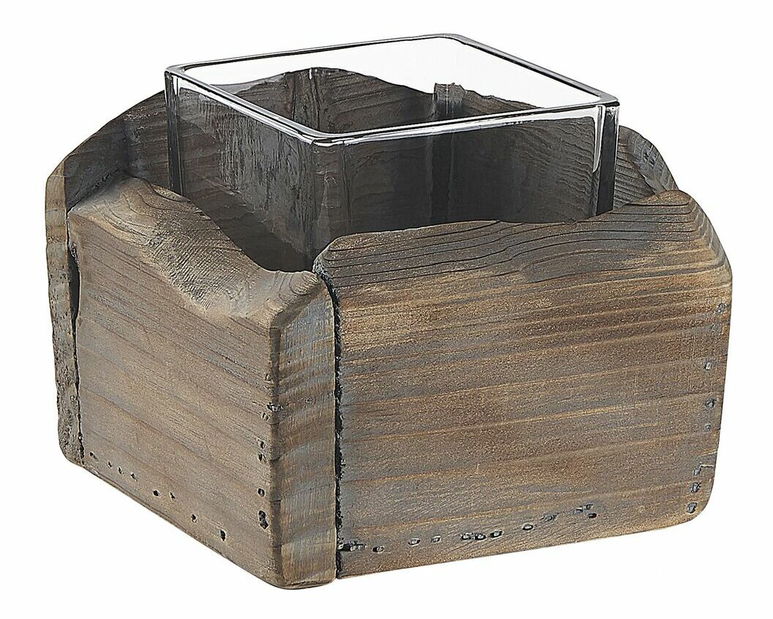 Set 2 buc. sfeșnic PELERO (lemn deschis)