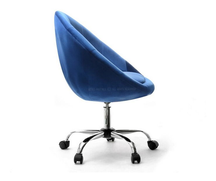 Fotoliu Lush 4 (albastru marin + crom)