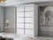 Ruhásszekrény tolóajtókkal Varentona IV 120 (fehér + arany) 