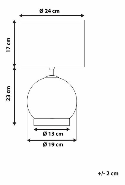 Stolná lampa Uruma (biela)