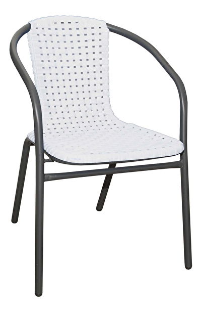 Záhradné kreslo Doppler Rainbow 266RA002 biele