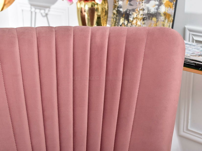 Fotelja za opuštanje Elesenta (ružičasta + crna)