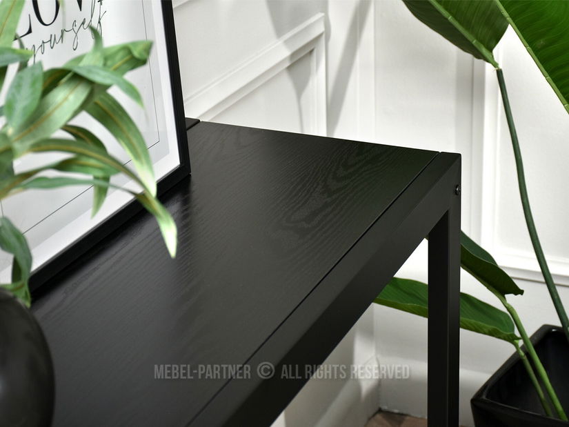 Konzolasztal Ines (fekete fa + fekete)