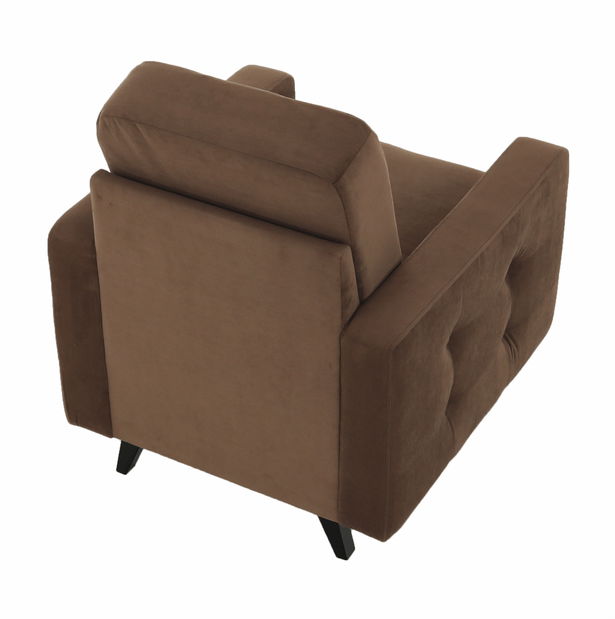 Relaxačné kreslo Merina (hnedá + wenge)
