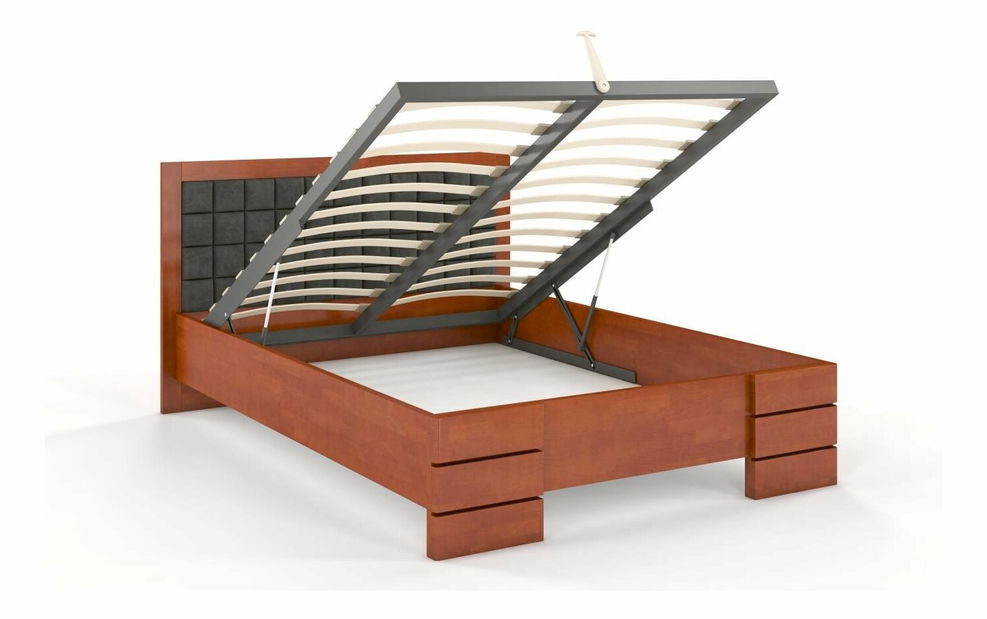 Manželská posteľ 200 cm Naturlig Storhamar High BC (buk)