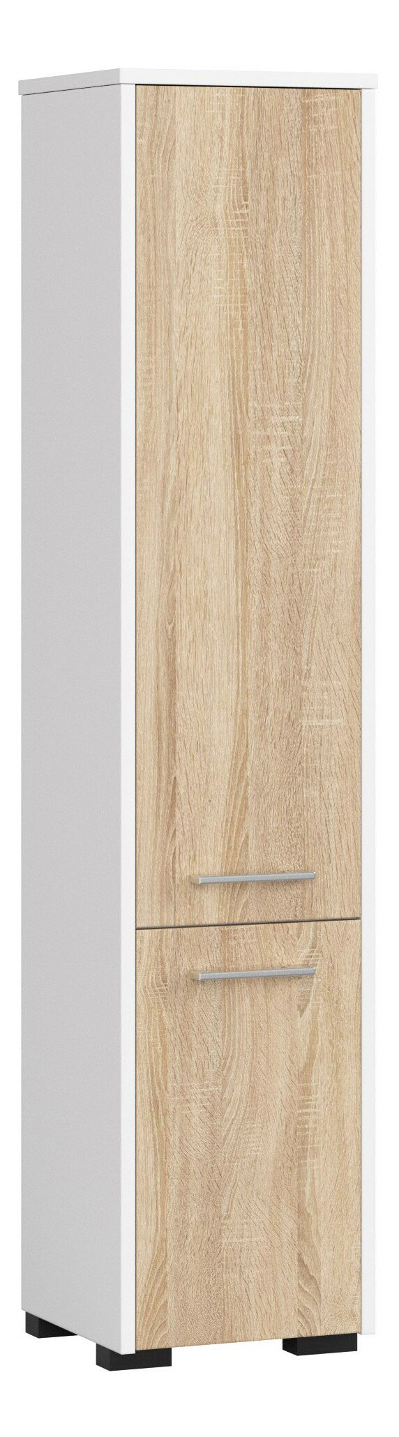 Kúpeľňová skrinka Farid TYP4 (biela + dub sonoma)