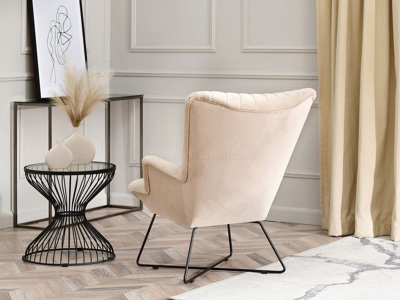 Fotoliu relax Nuttshell (bej + negru)